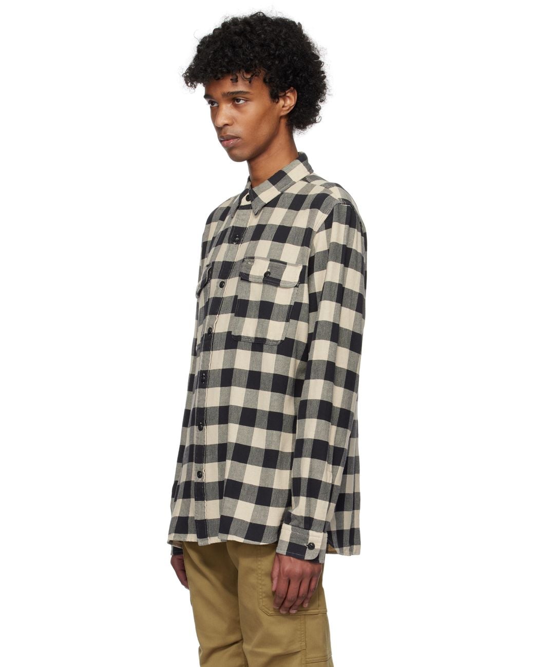 RRL Off- Buffalo Check Twill Work Shirt for Men | Lyst UK