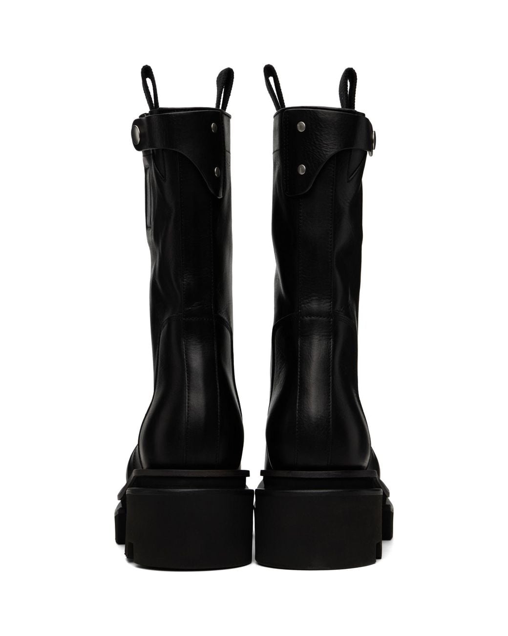 Rick Owens Black Tower Pull On Bogun Boots