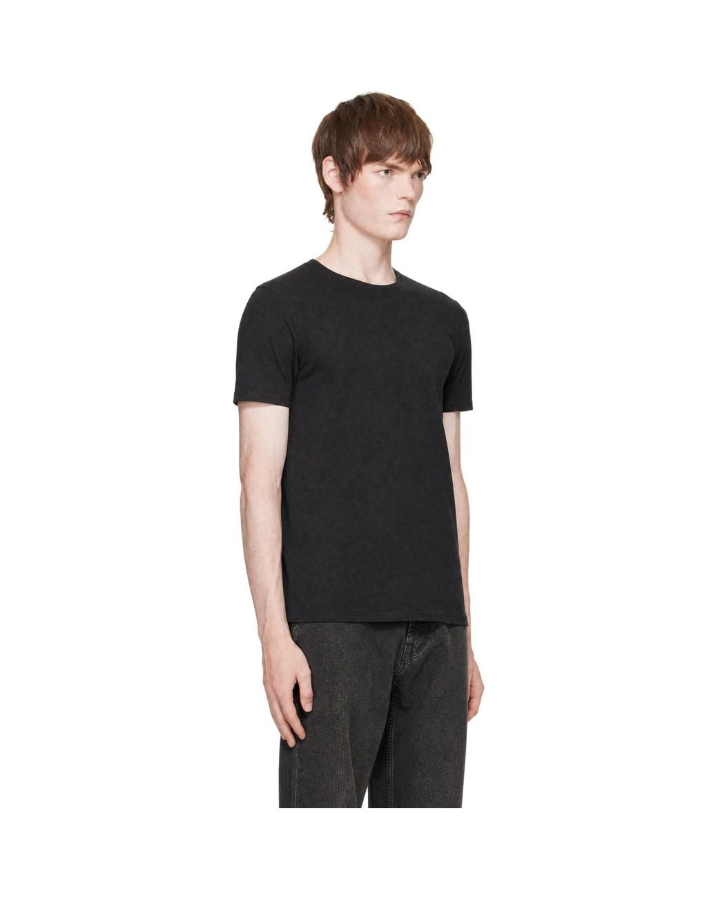 RRL Black Two-Pack Garment-Dyed Pocket T-Shirts for men
