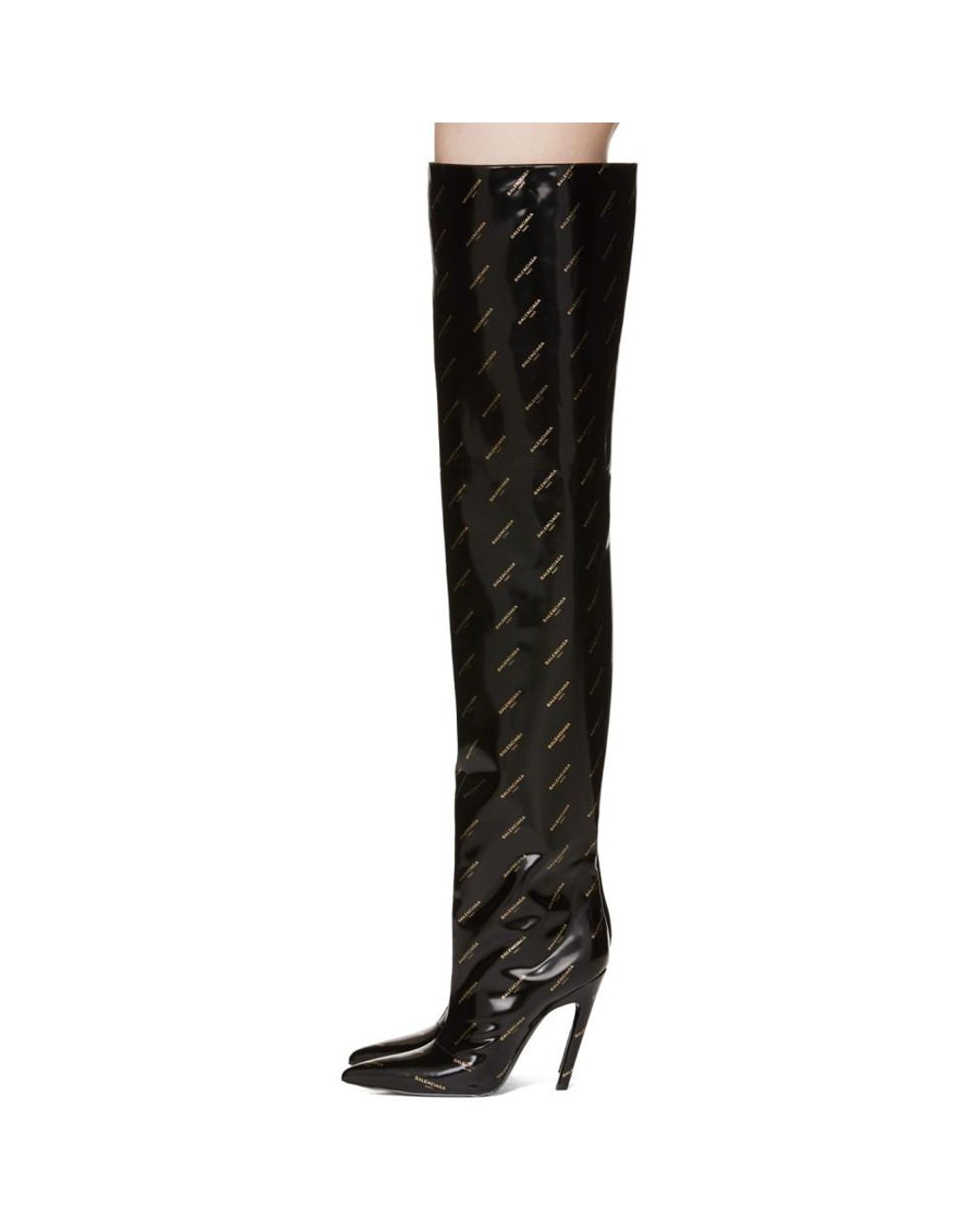 Balenciaga patent best sale boots