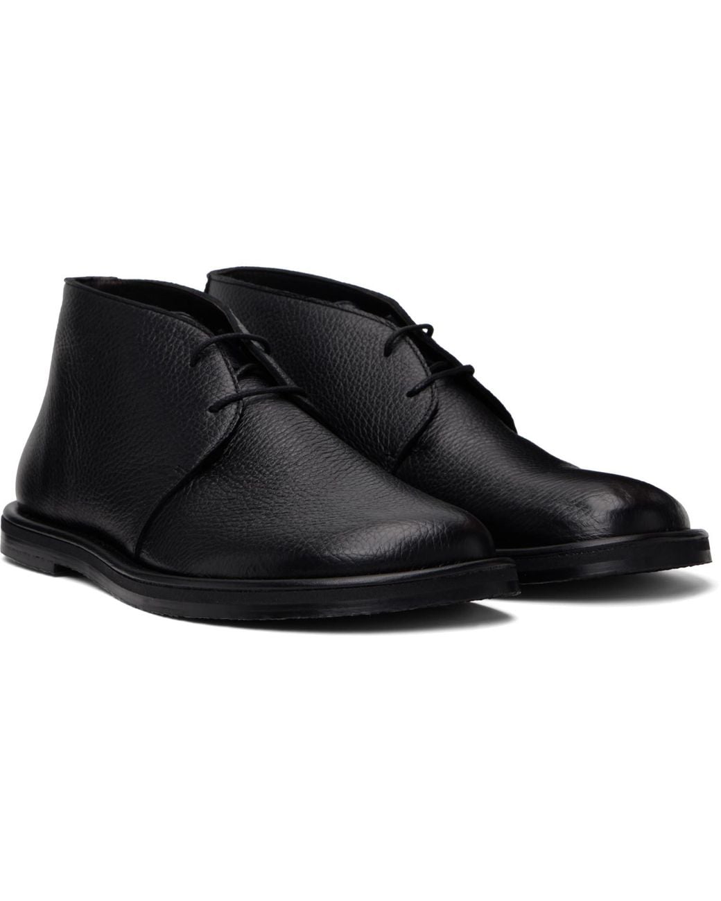 Studio Nicholson Black Woodrow Desert Boots for men