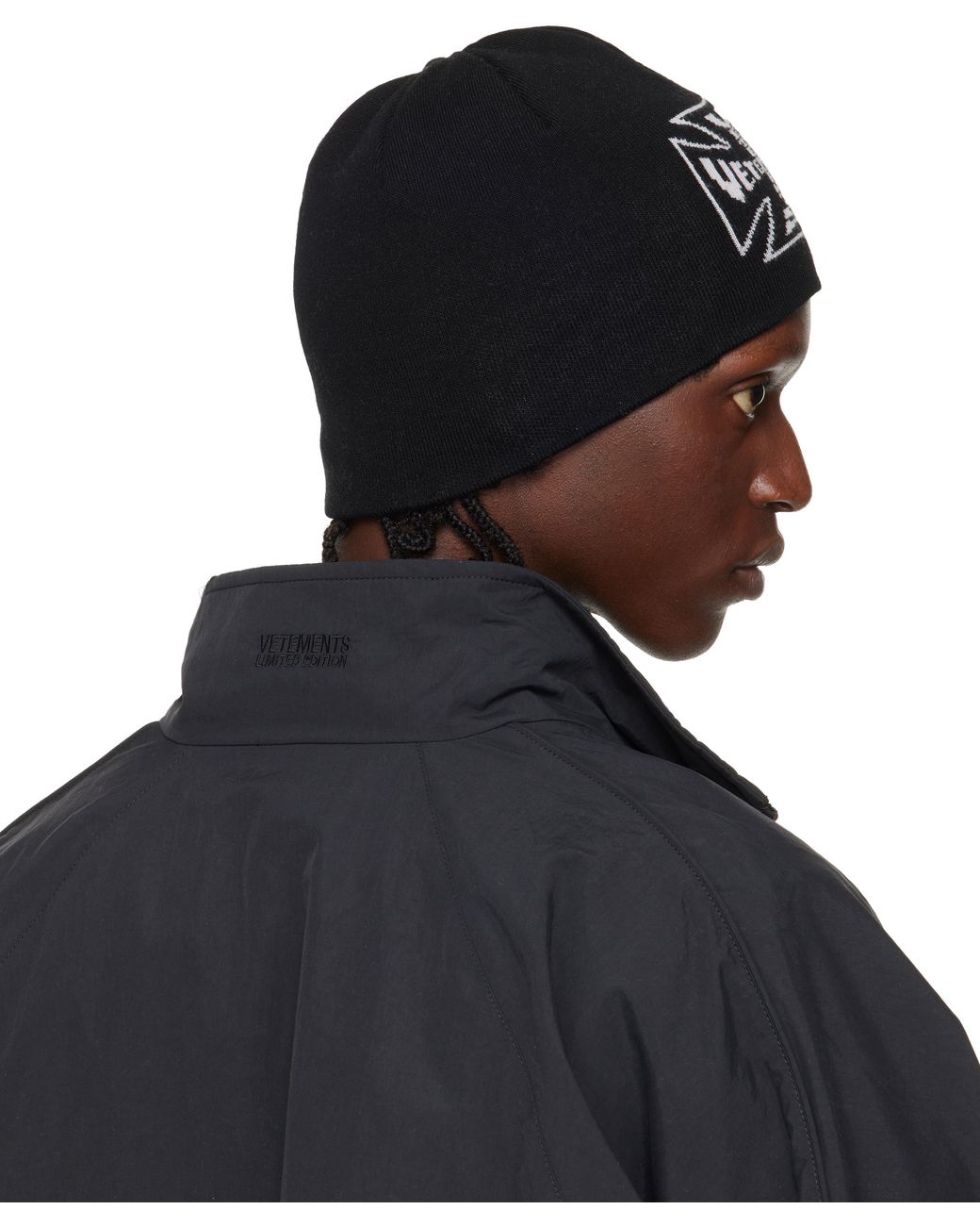 Vetements Biker Cross Logo Beanie in Black for Men | Lyst