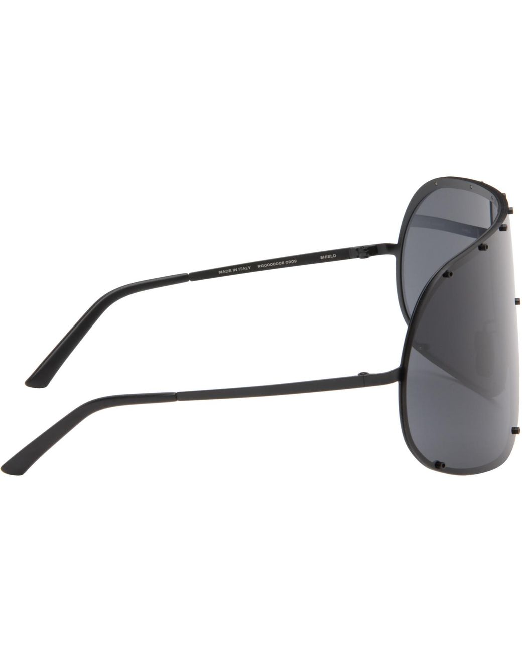 Rick Owens Gray Shield Sunglasses for men