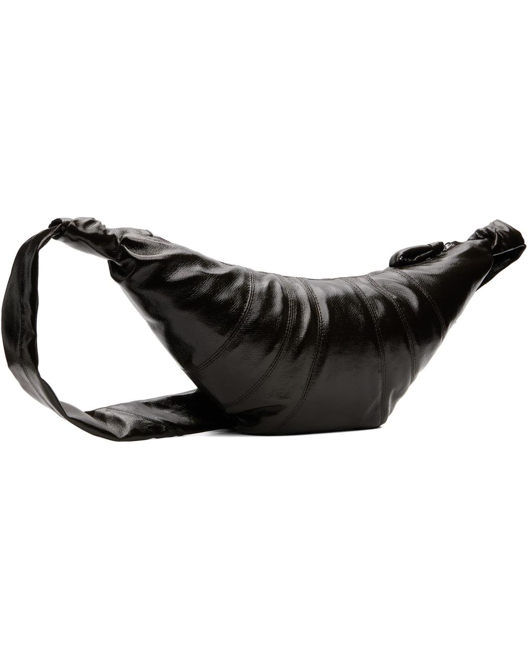 Lemaire Black Medium Croissant Bag for men