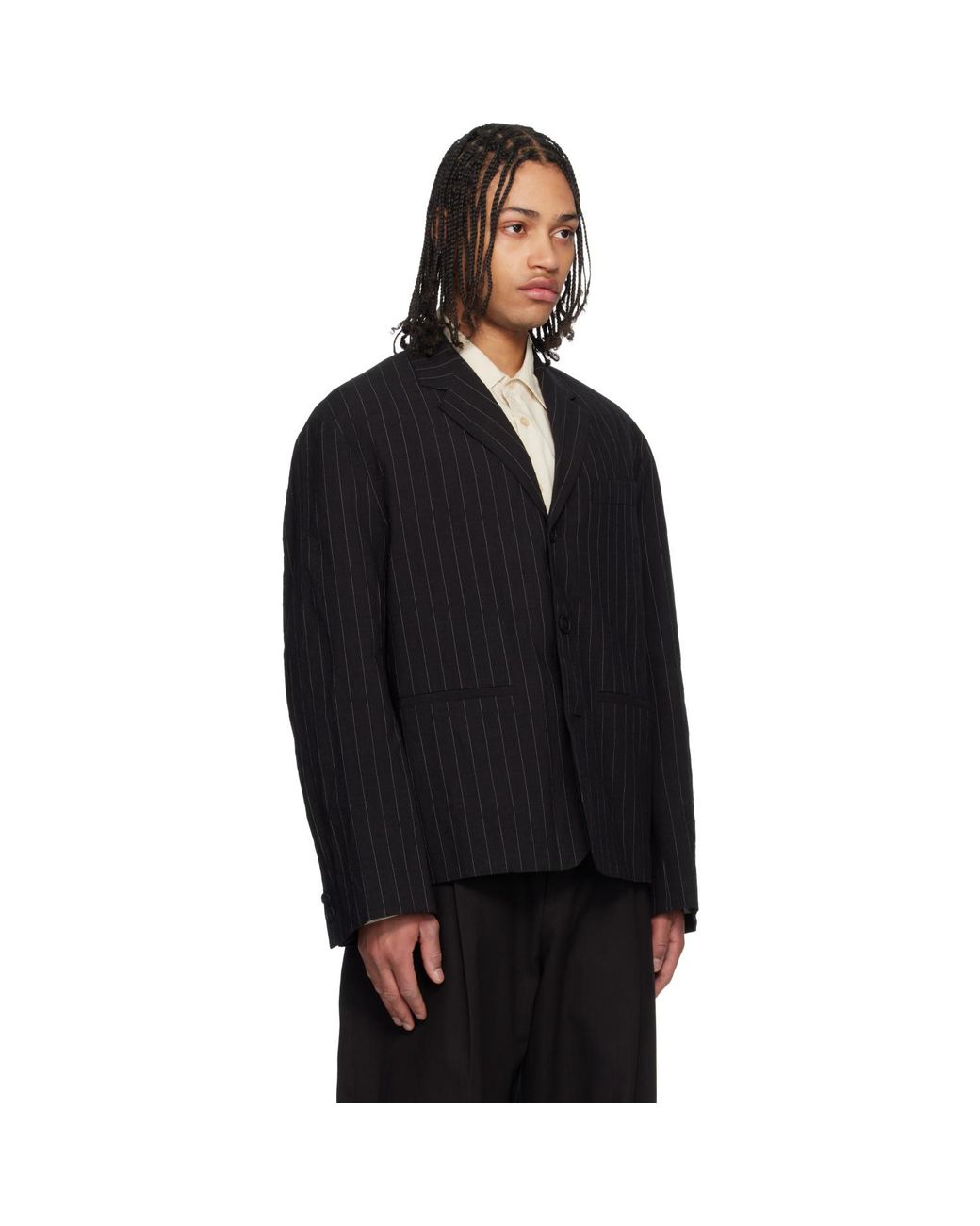 Studio Nicholson Black Sorst Blazer for men