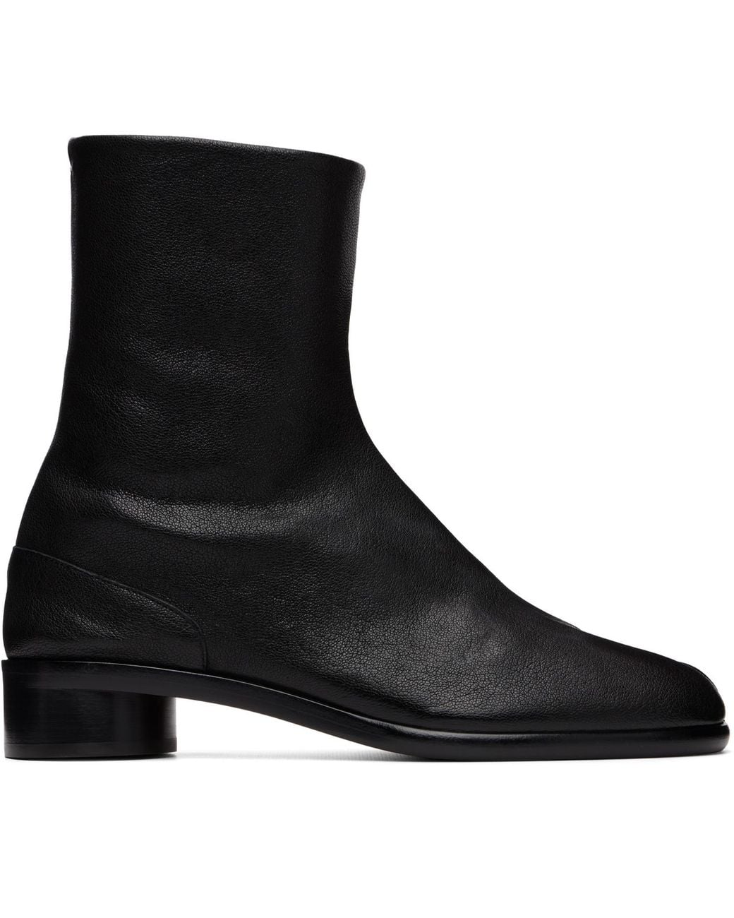 Maison Margiela Black Tabi Ankle Boots for men