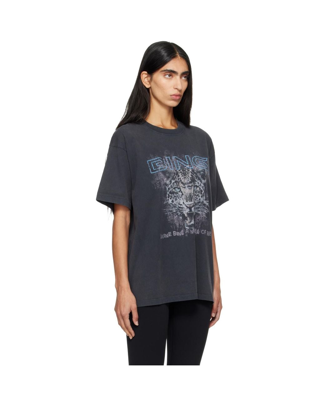 Anine Bing Blue Leo Muse Cade T-Shirt