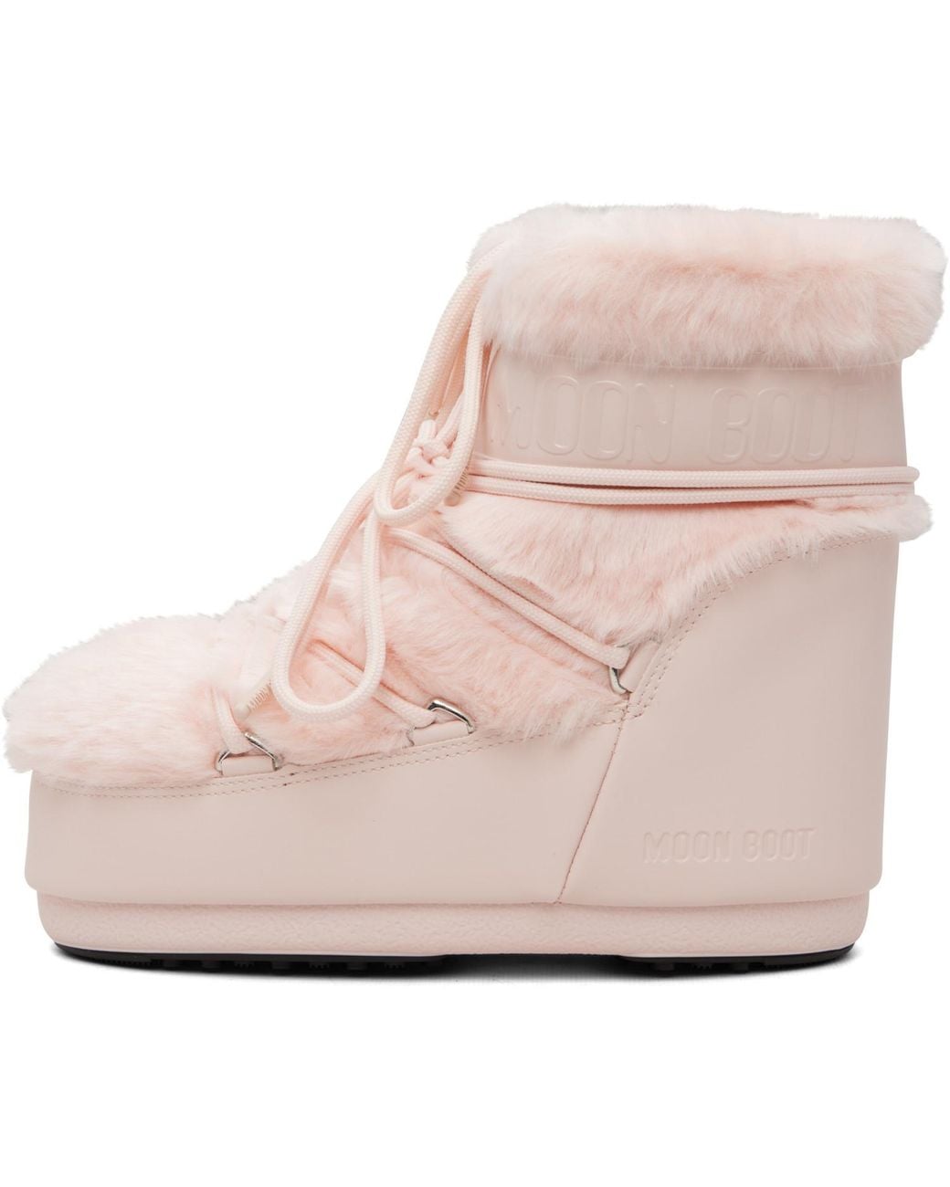 Moon Boot Pink Icon Low Faux-Fur Boots