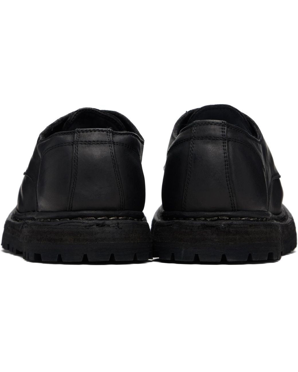 Guidi Black Soft Horse Leather 99 Derbys for men