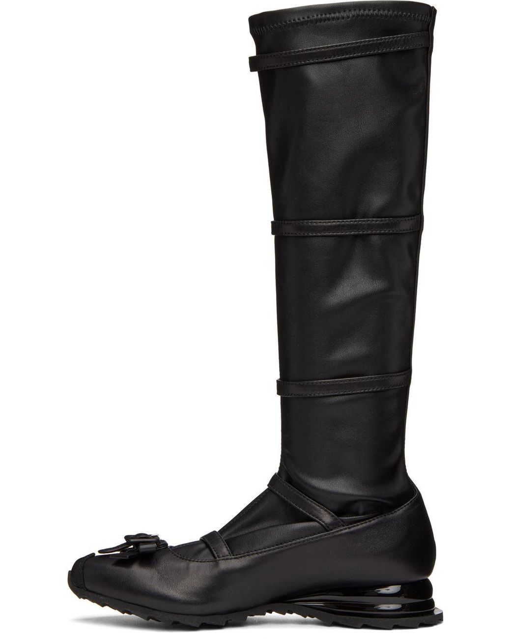 Kiko Kostadinov Black Ribbon High Tall Boots | Lyst