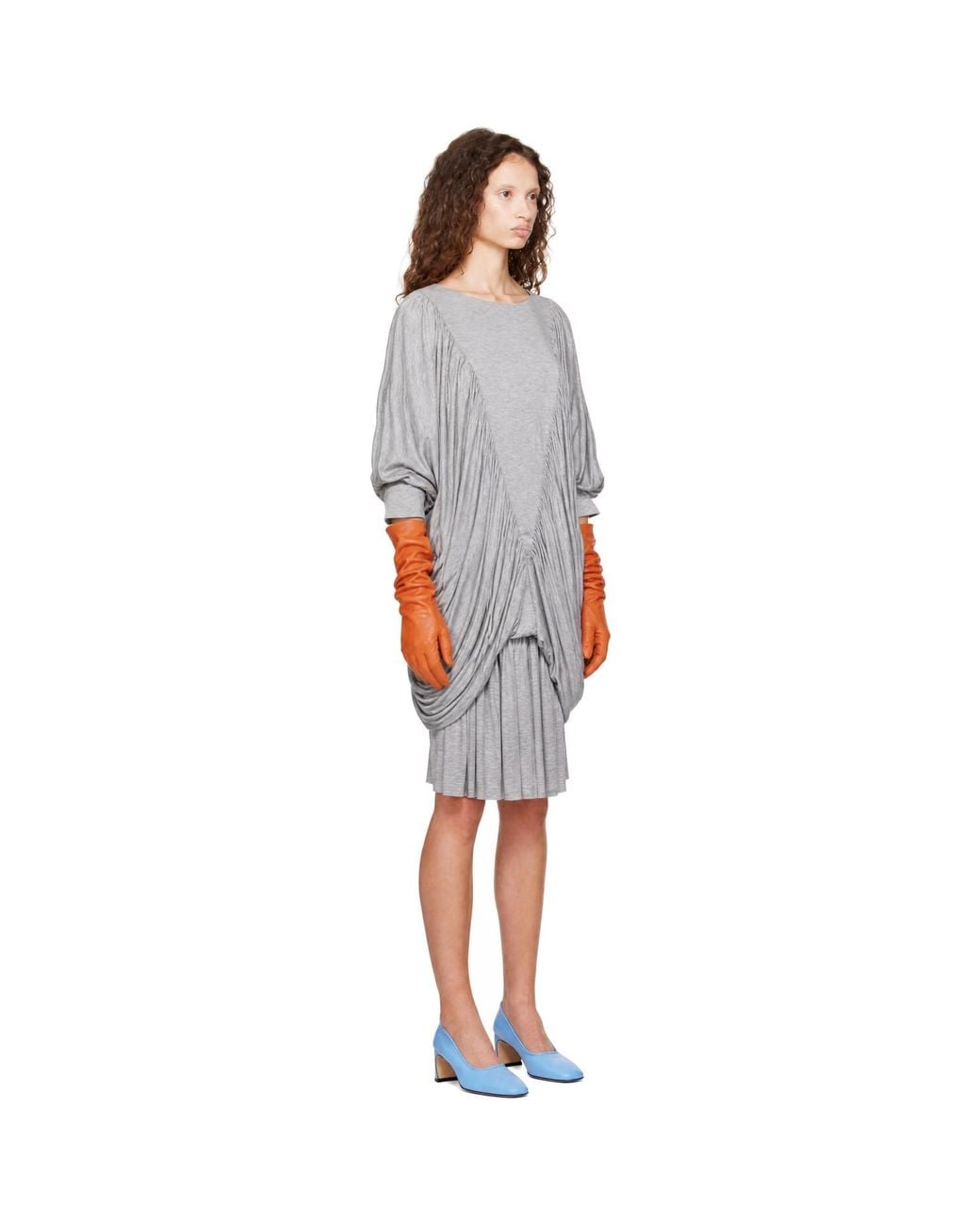 Nicklas Skovgaard Gray Alisette Midi Dress