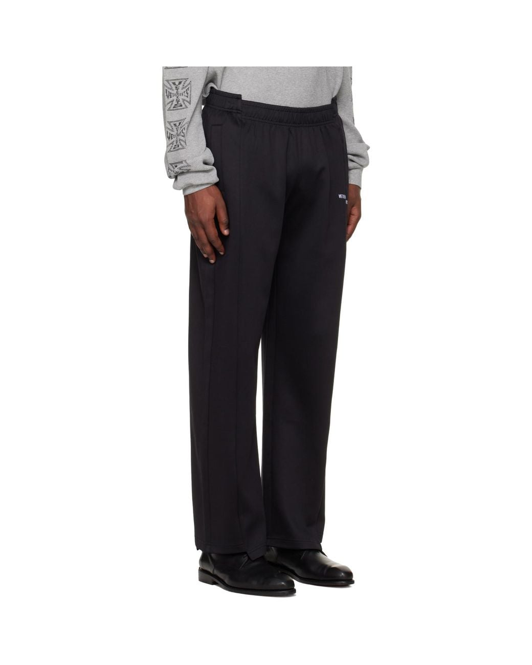 Vetements Black Cut-Up Athletic Sweatpants for men