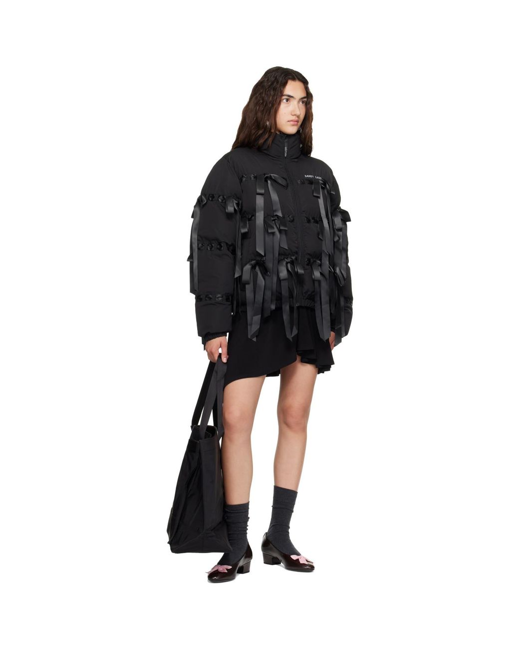 Sandy Liang Black Jumbo Tote