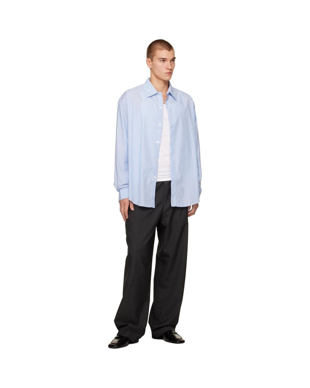 mfpen Blue Essay Shirt for men