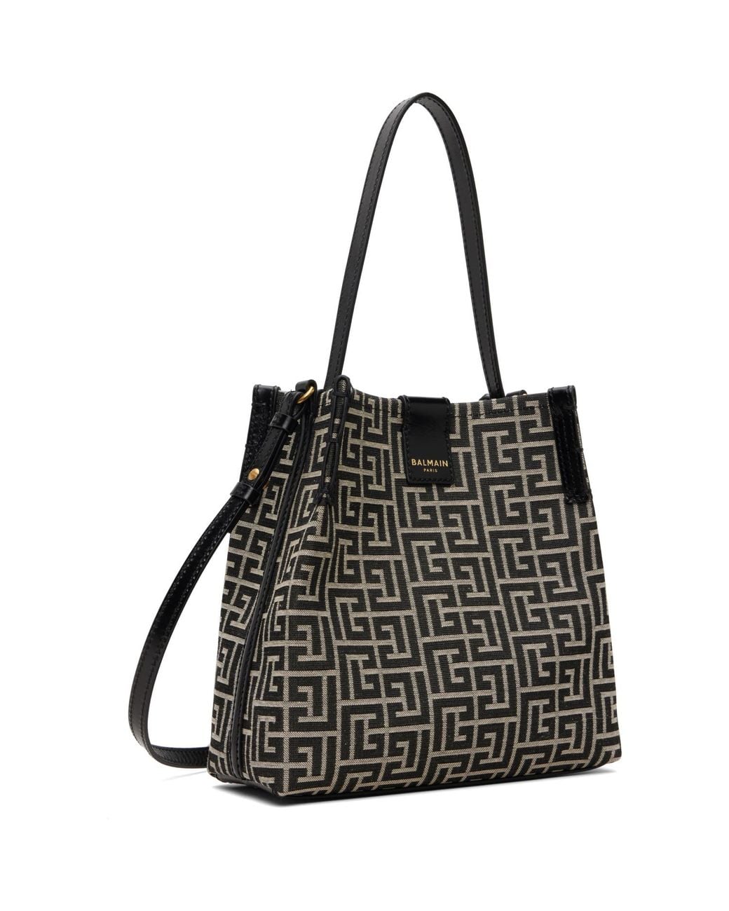 Balmain Black Off- Release Bucket Bag
