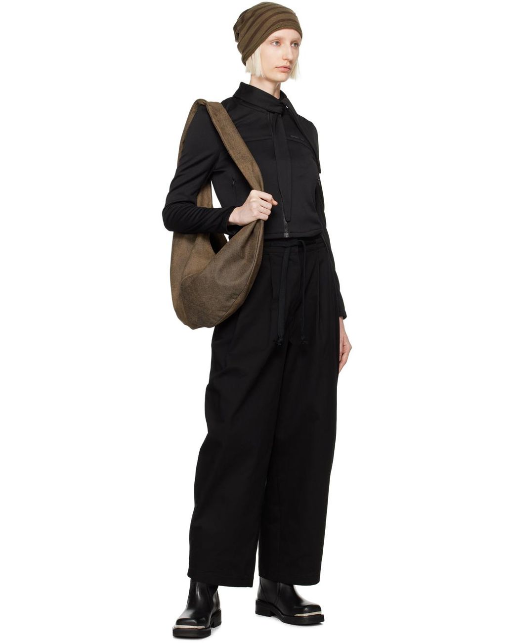 ジャケット OPEN YY : 24FW / TIE ZIP TRAINING JACKET (BLACK) OPEN YY Tie Zip Training Jacket in Black | Lyst