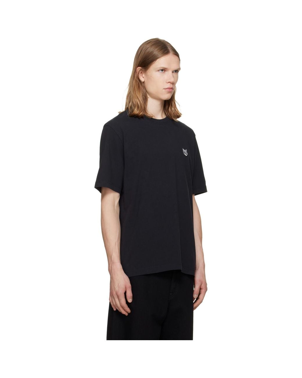 Maison Kitsuné Black Fox Head Comfort T-Shirt for men