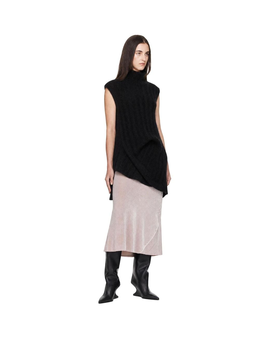 Rick Owens Black Tower Babel Sweater