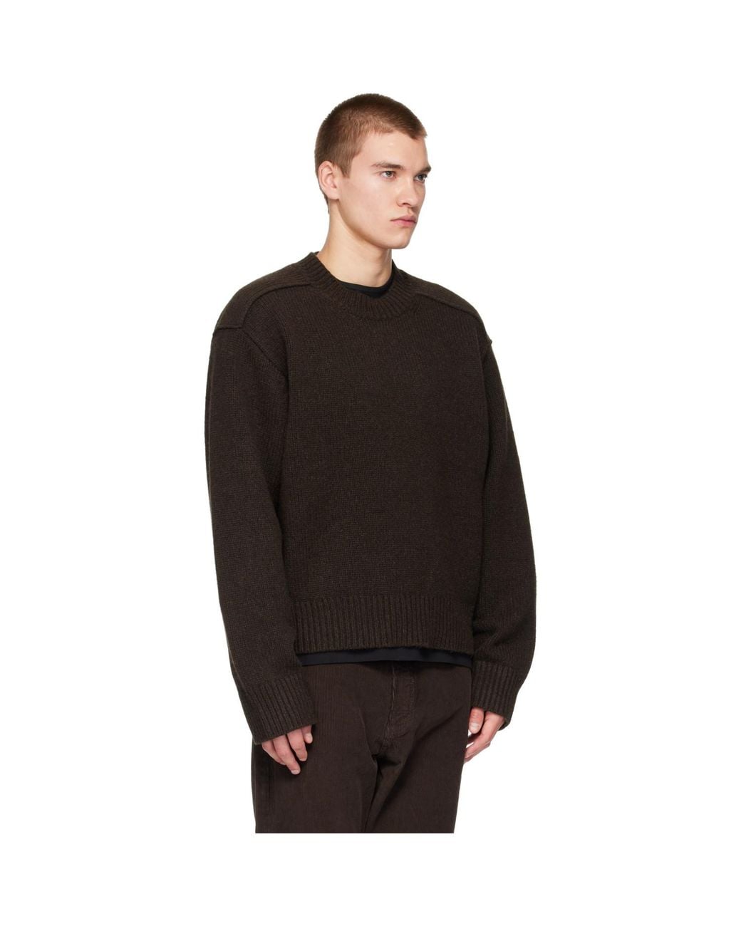 Studio Nicholson Black Berez Knit Sweater for men
