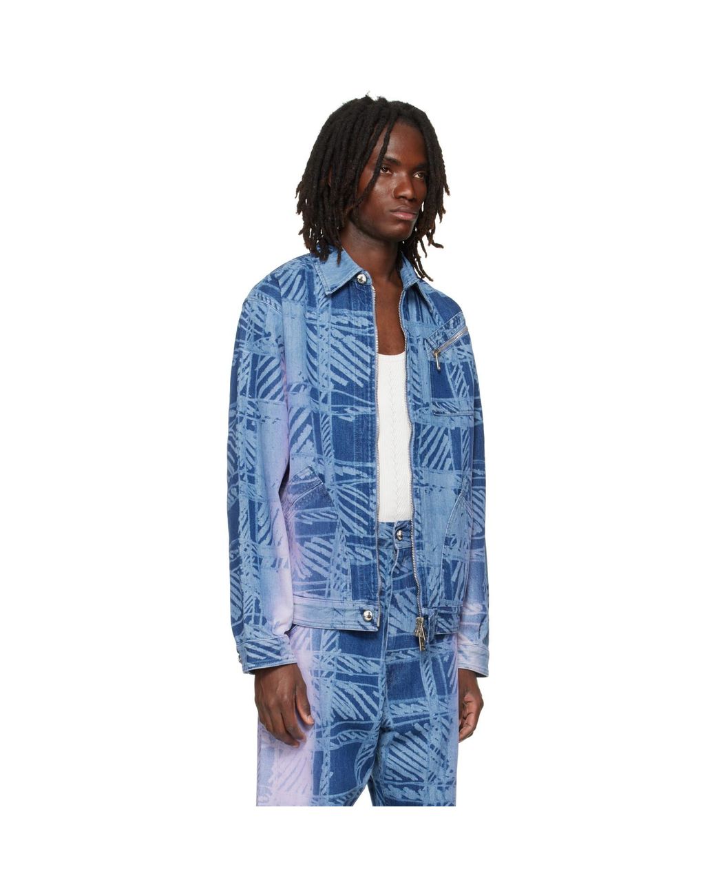 Vivienne Westwood Blue Piranha Denim Jacket for men