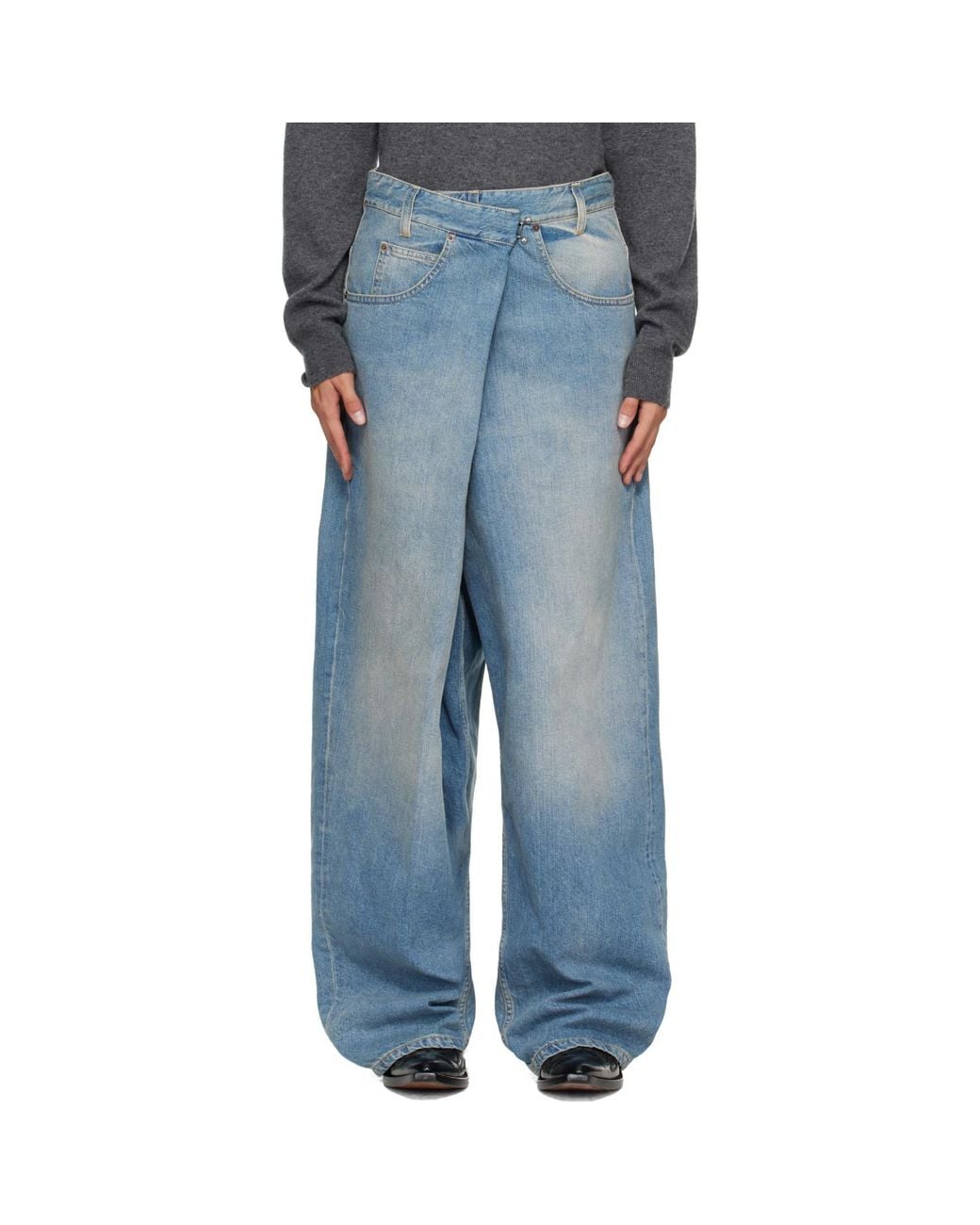 Maison Margiela Blue Wrap Jeans