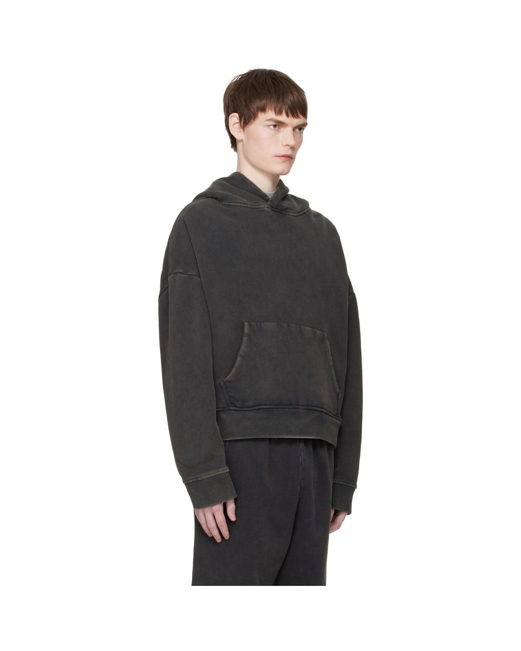 Entire studios Black Heavy Hoodie for men