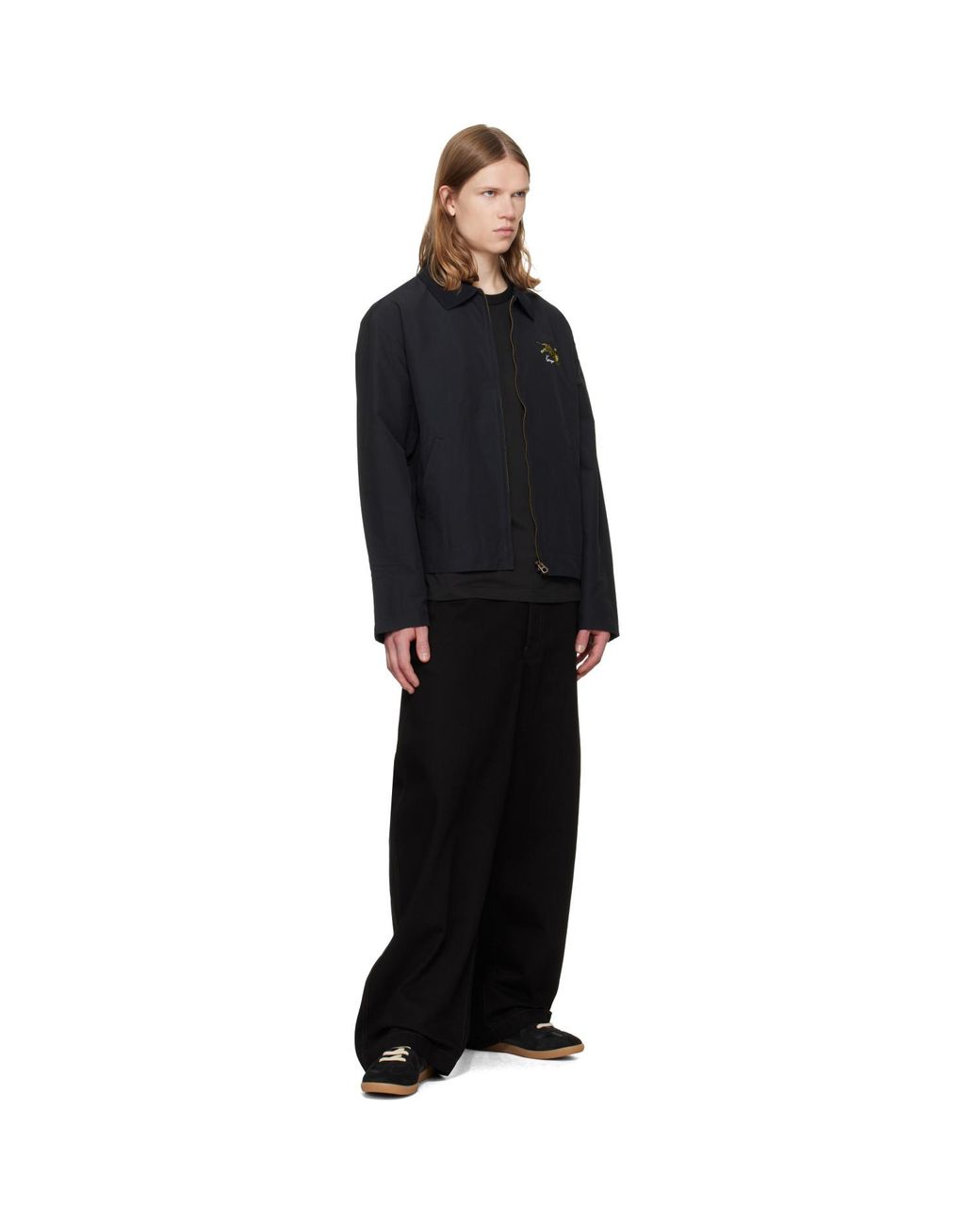 KENZO Black Paris Jumping Tiger' Coach Jacket for men