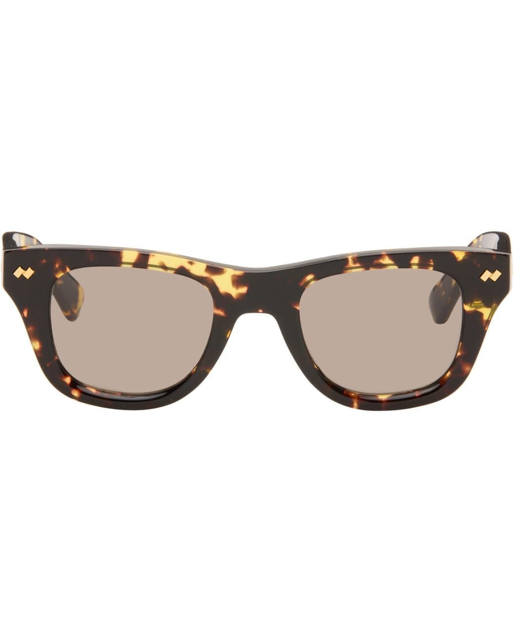 Bottega Veneta Brown Dizzy Squared Sunglasses for men
