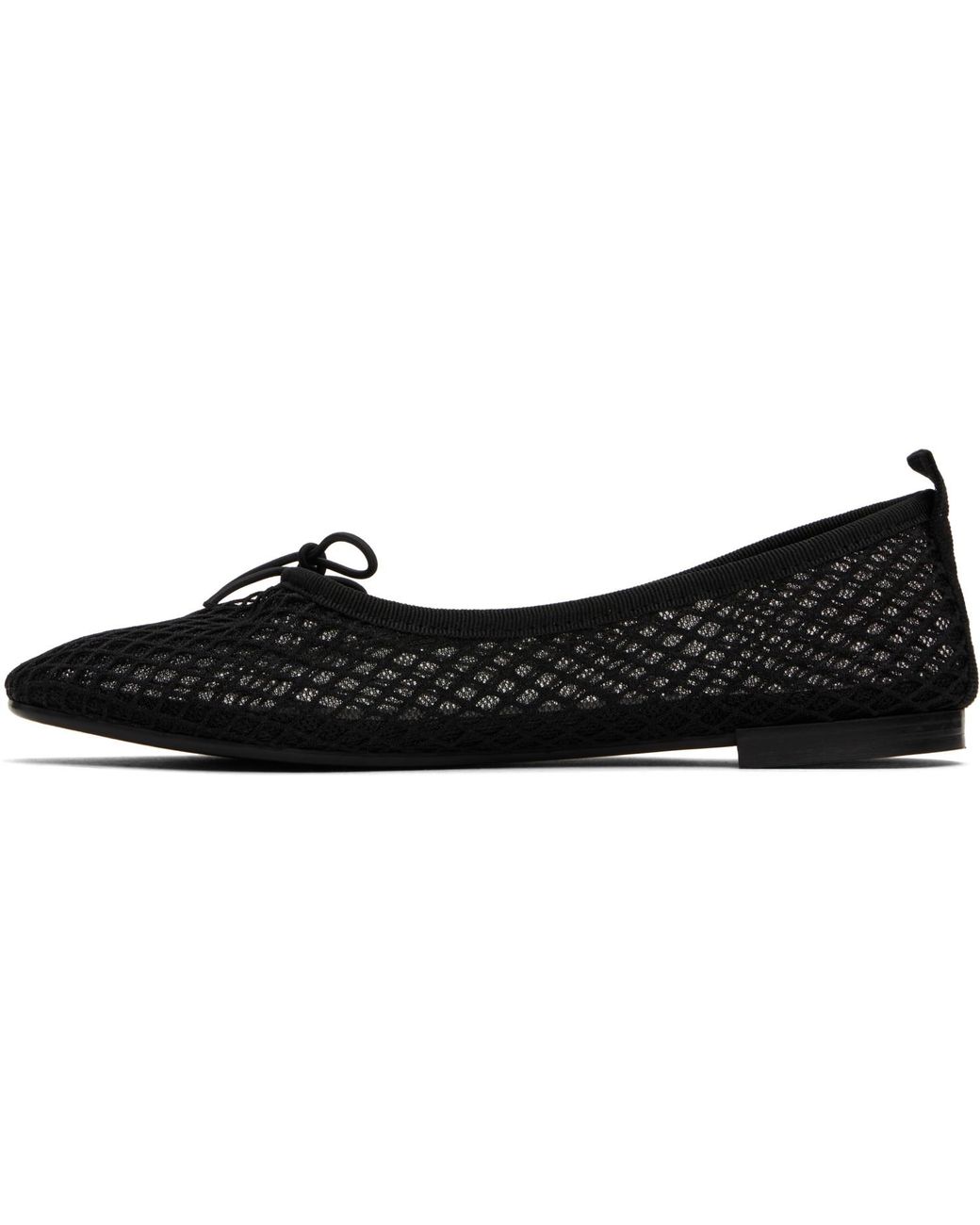 Repetto Black Garance Transparent Rubber Sole Ballerina Flats