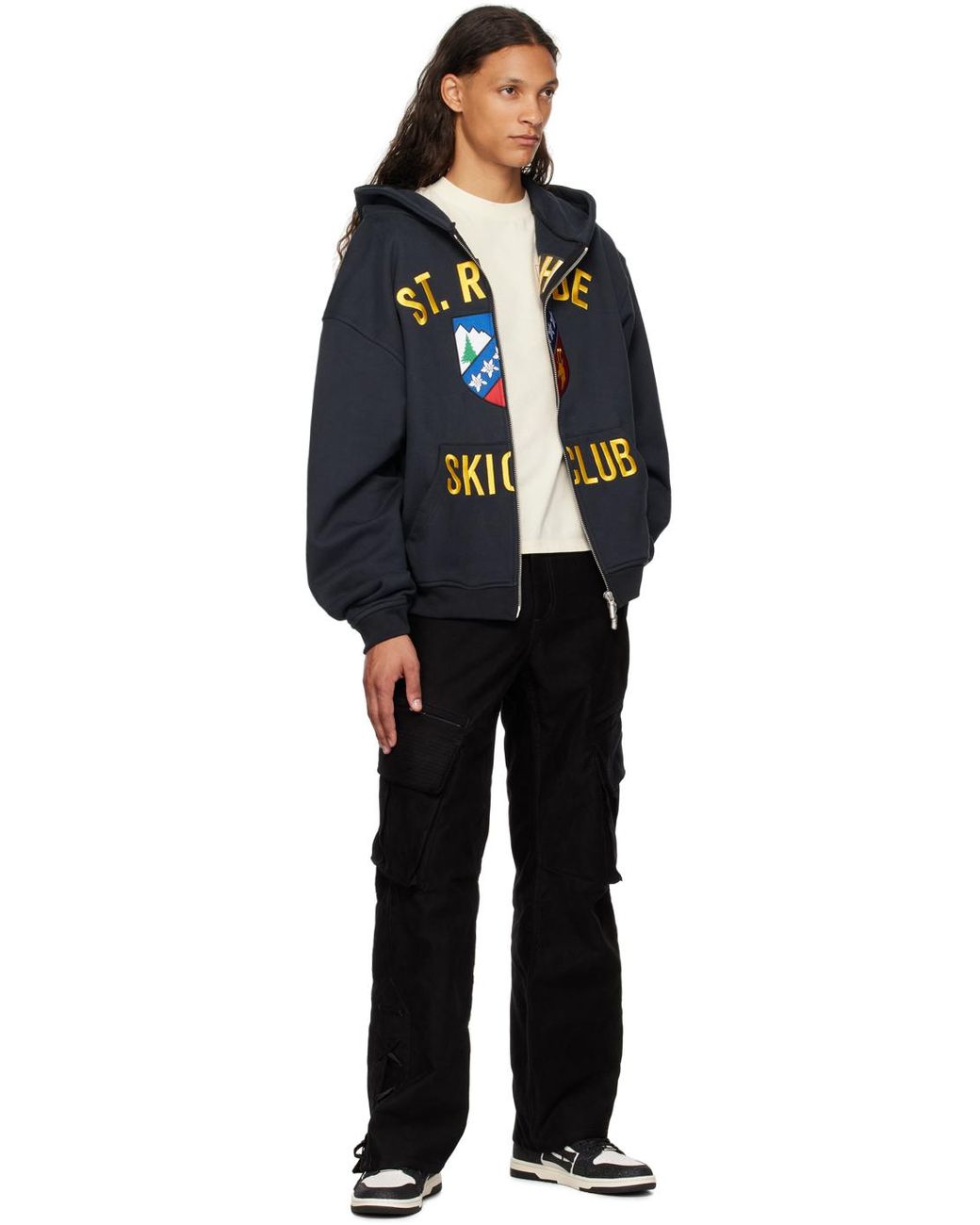 【関税込み】Rhude ブラック Cresta フーディ メンズ Rhude St. ジップフーディ ブラック | Lyst