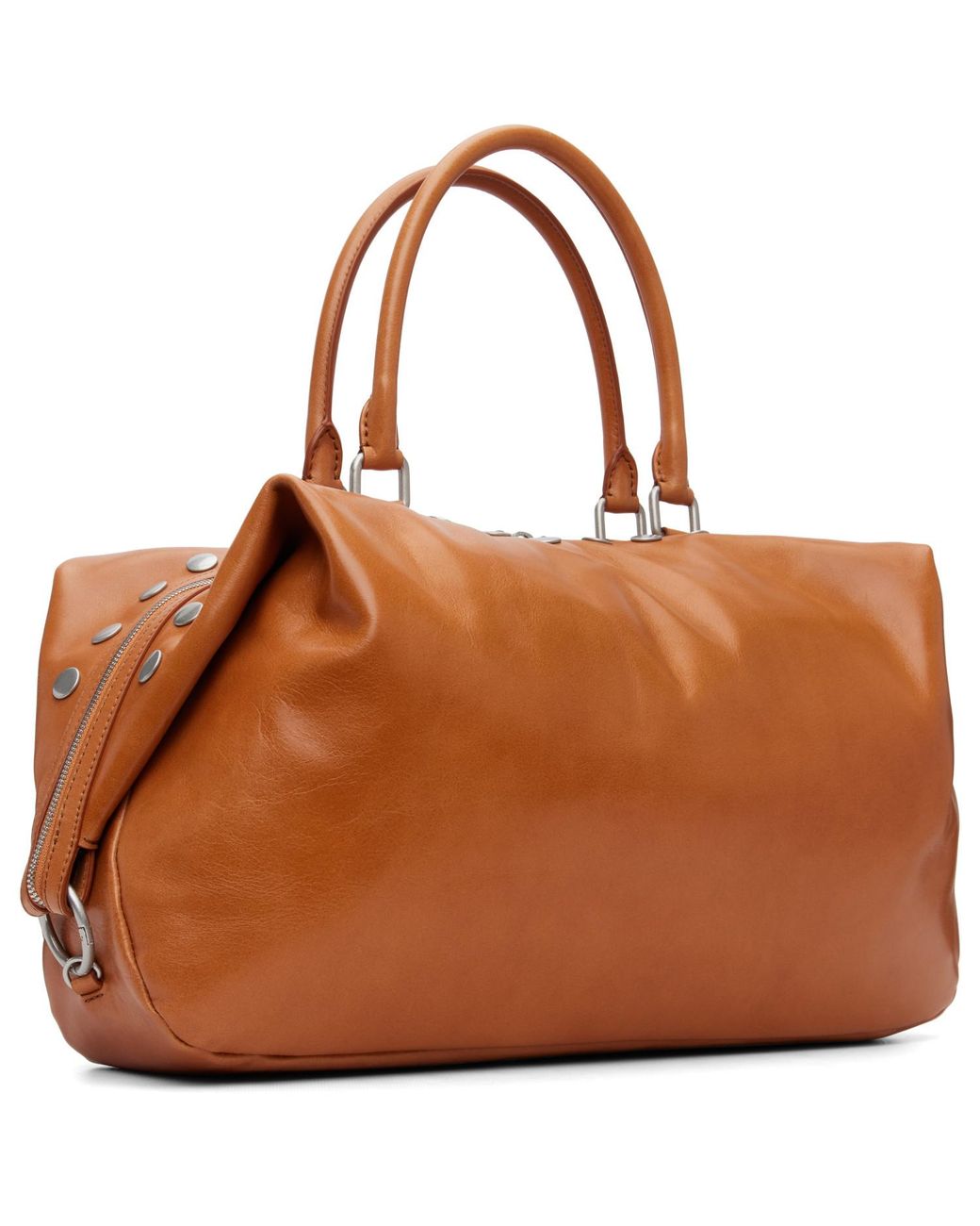 MARGE SHERWOOD Brown Dumpling Stud Bag