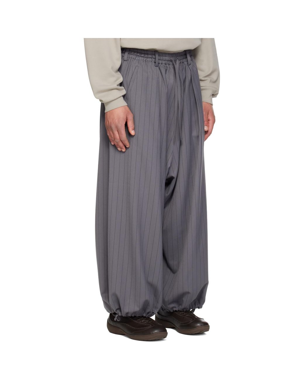 Y-3 Black Wool Trousers for men