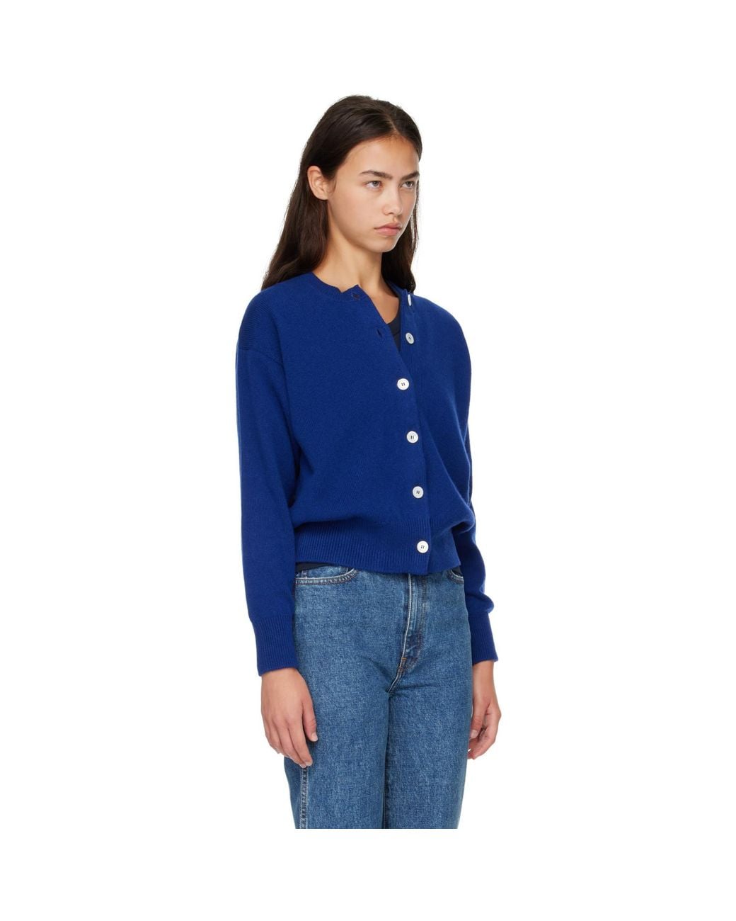 &Daughter Blue Ada Crewneck Cardigan