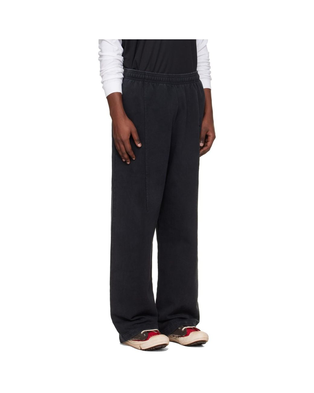Vetements Black Cut Sweatpants for men