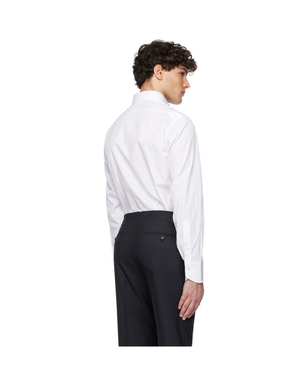 Tom Ford White Poplin Slim Fit Shirt for men