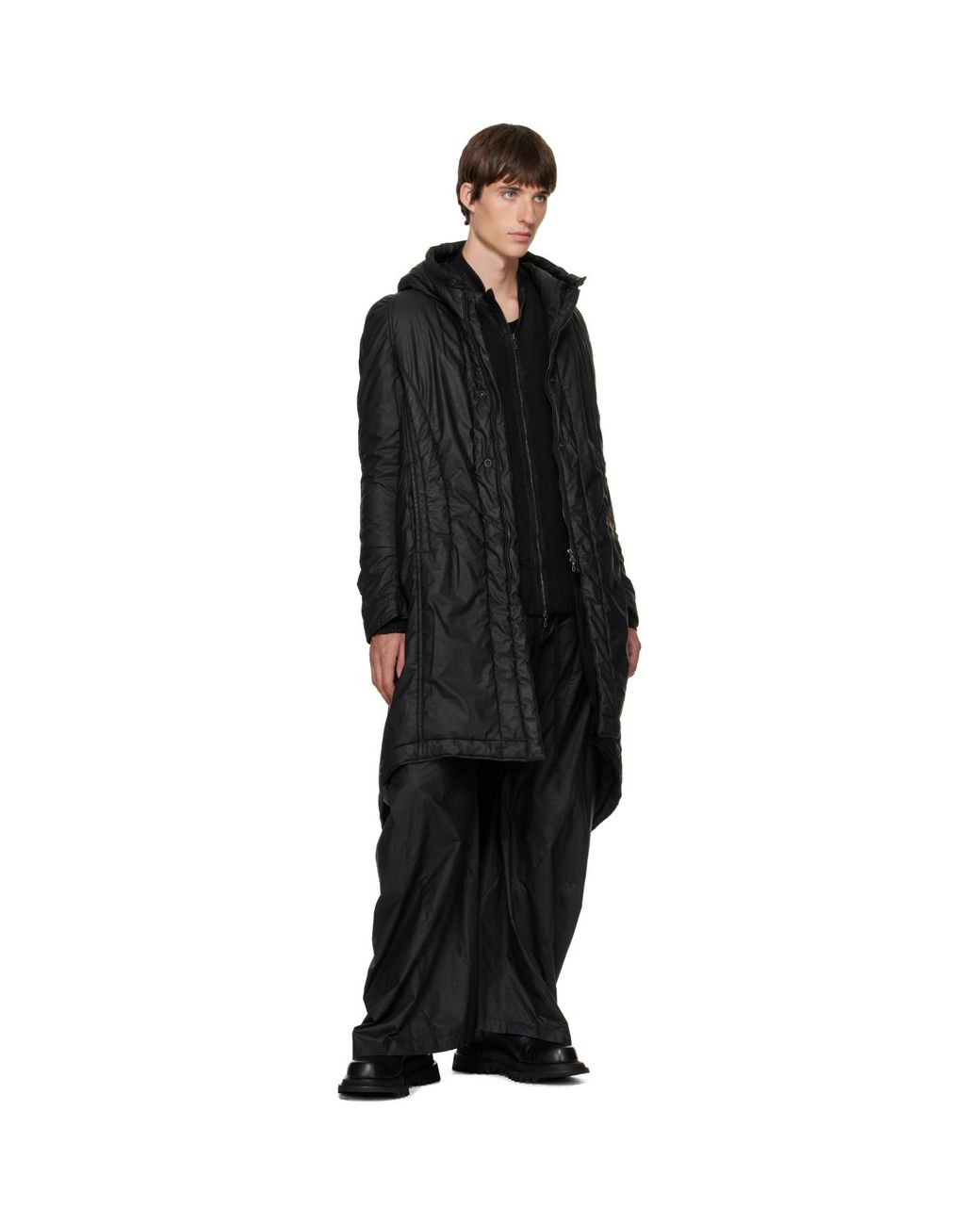 Julius Black Urban Coat for men