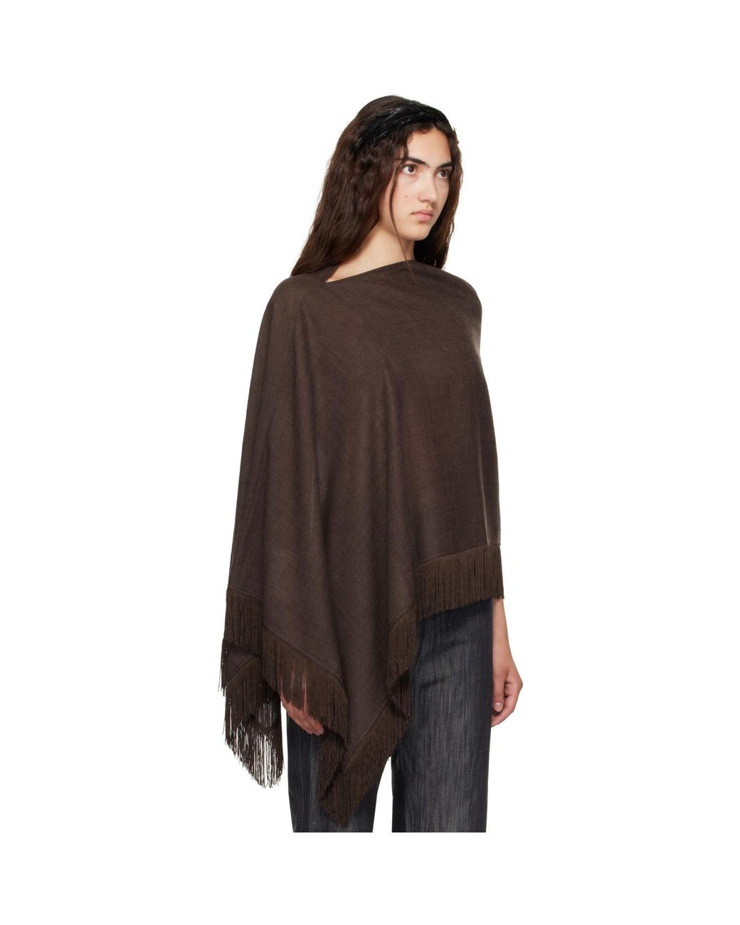 MERRMA Brown Ssense Exclusive Suiting Scarf
