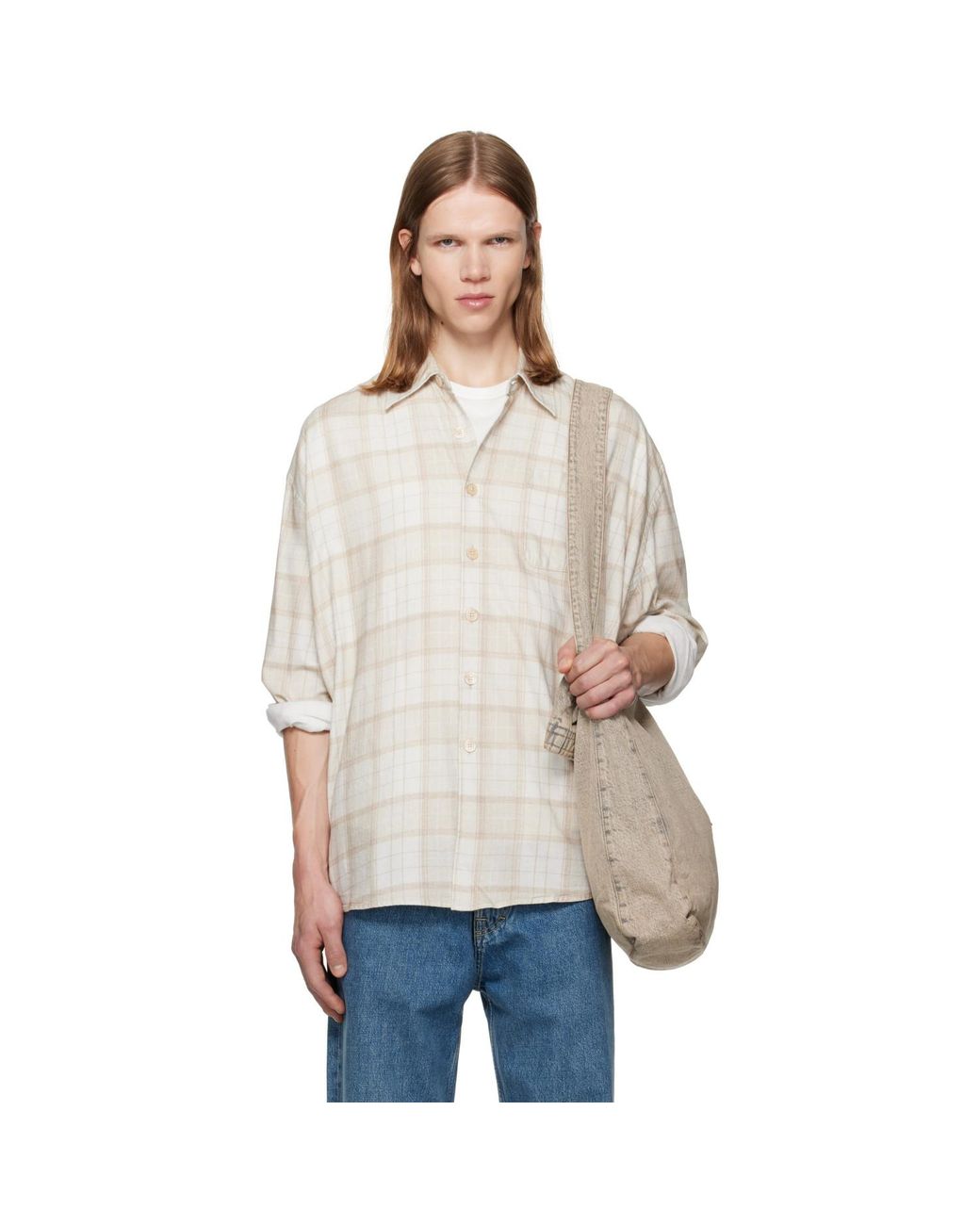 Our Legacy Natural Borrowed Shirt for men