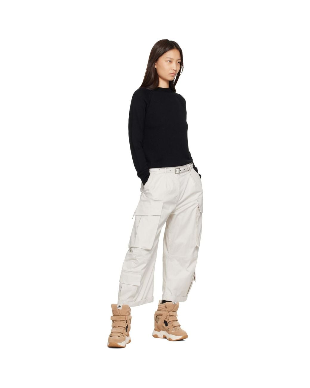 Isabel Marant Brown Taupe Python Balskee Sneakers