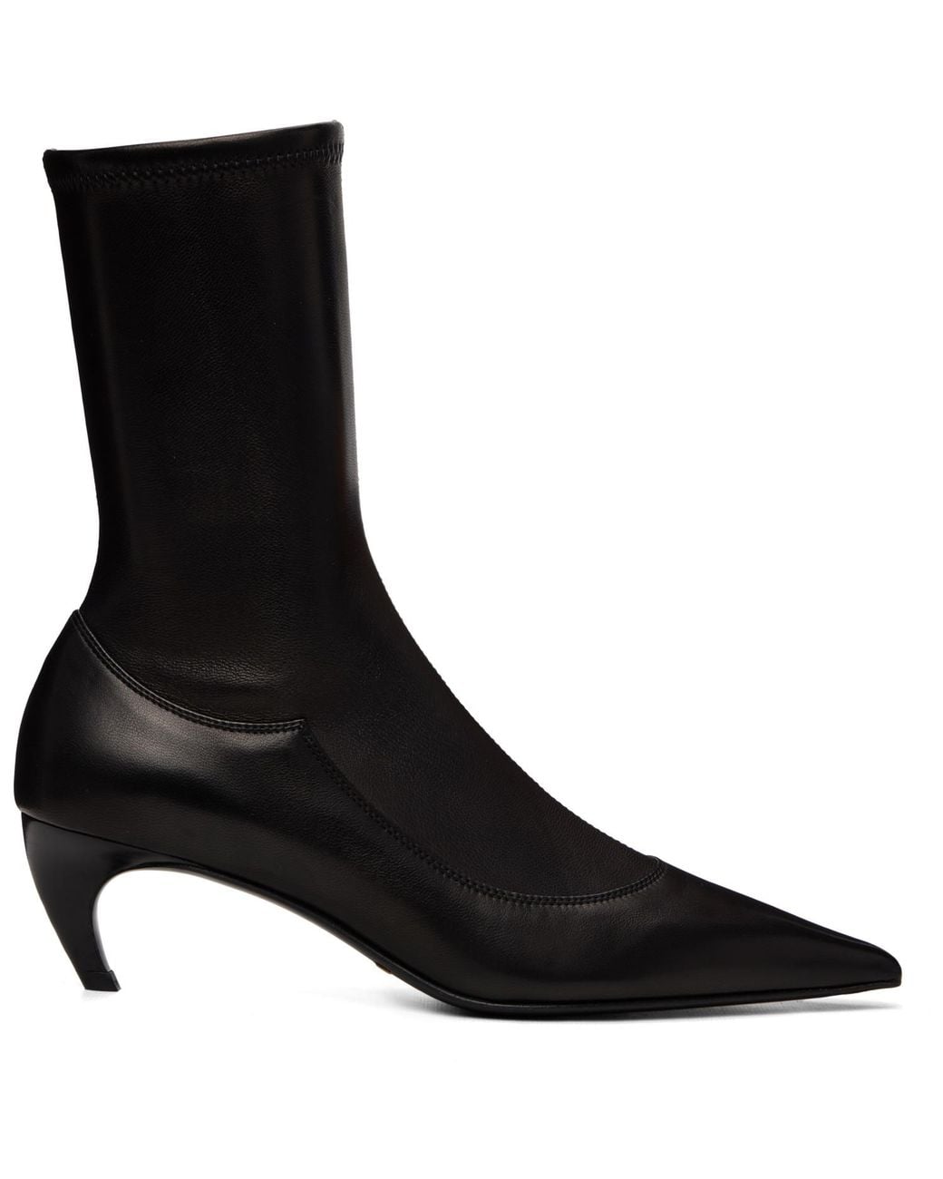 Khaite Black Valerie Mid-Calf Boots