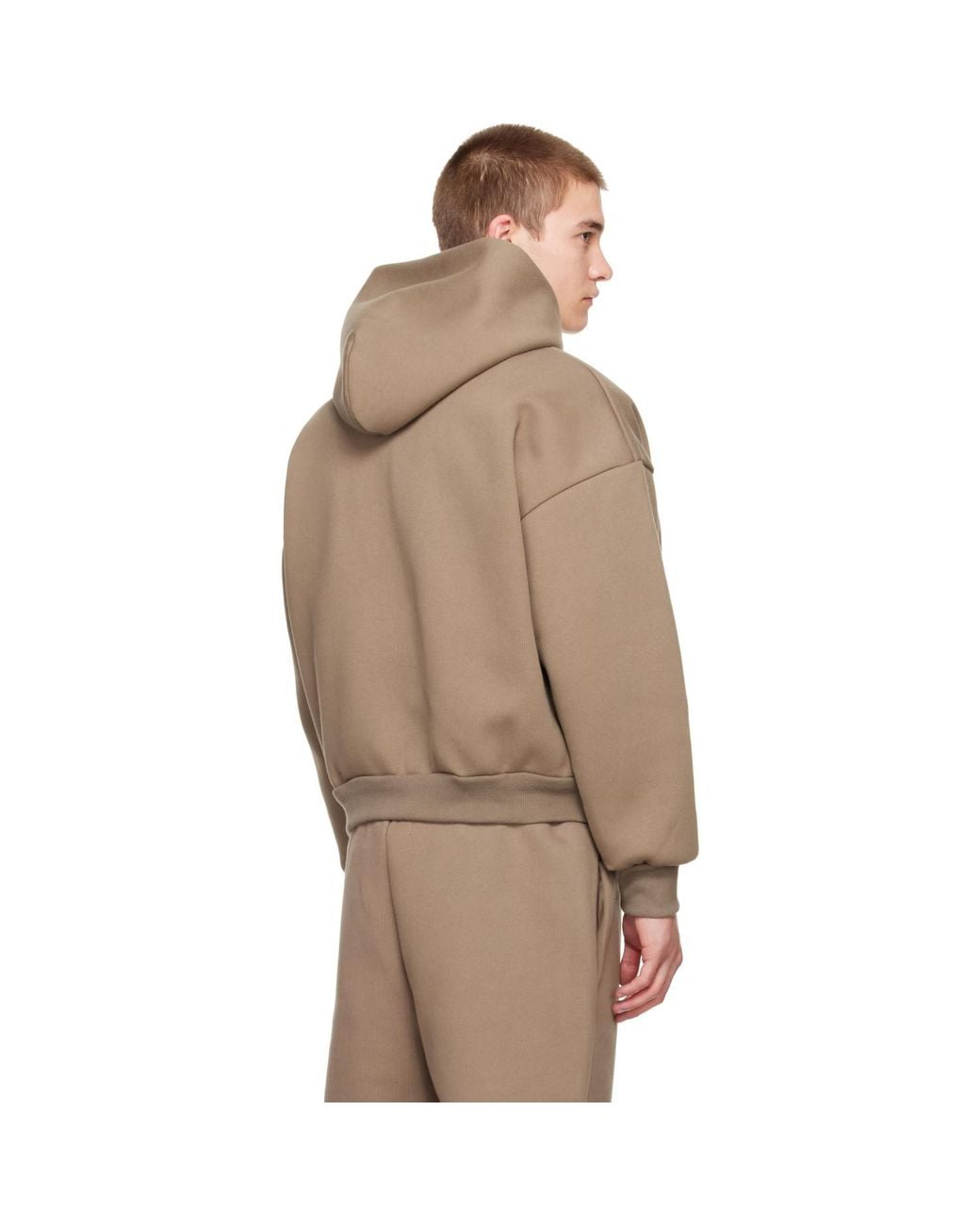 Seventh Brown Taupe V2 Zip Hoodie for men