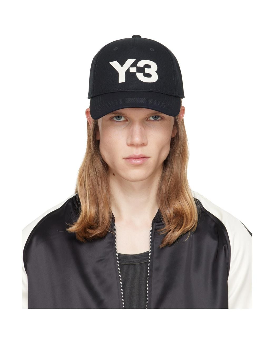 Y-3 Black Logo Cap for men