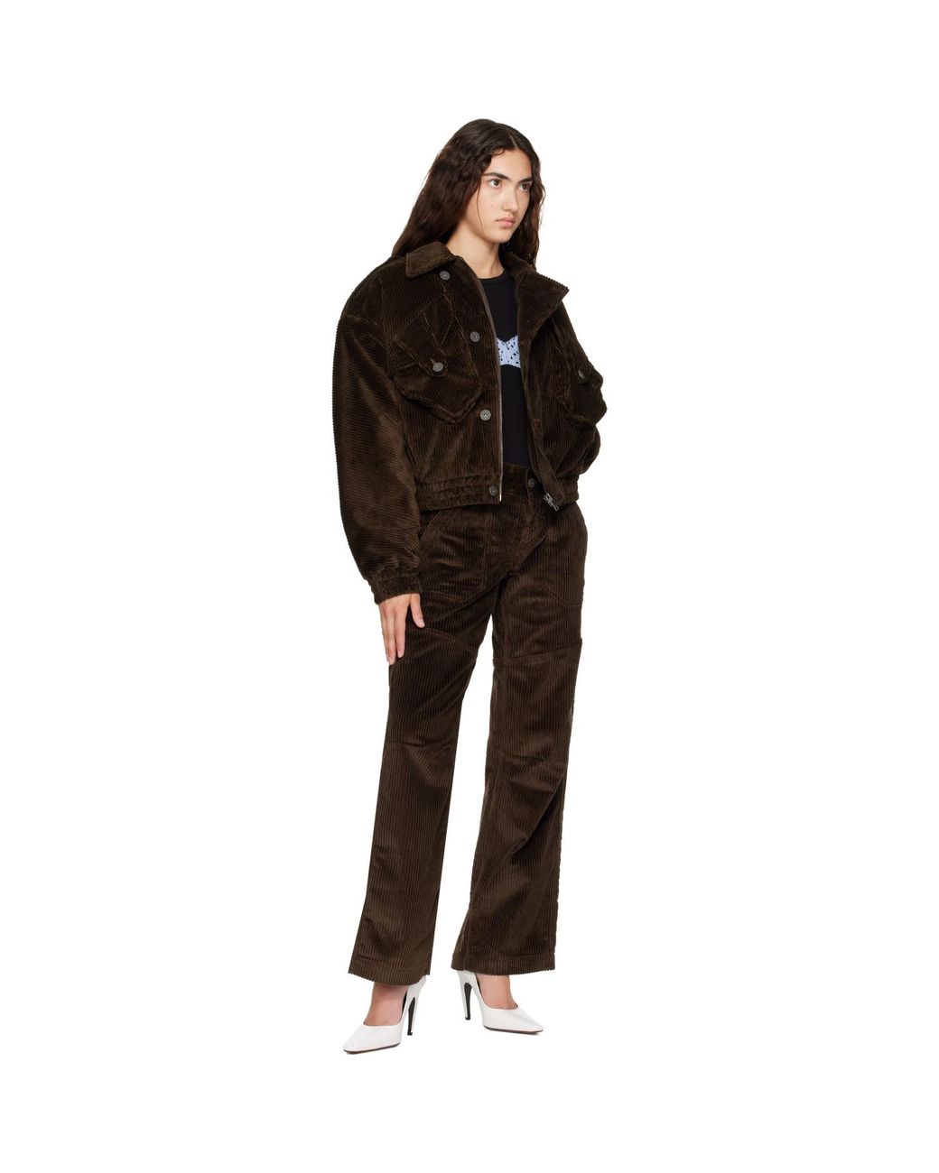 VAQUERA Brown Corduroy Trousers