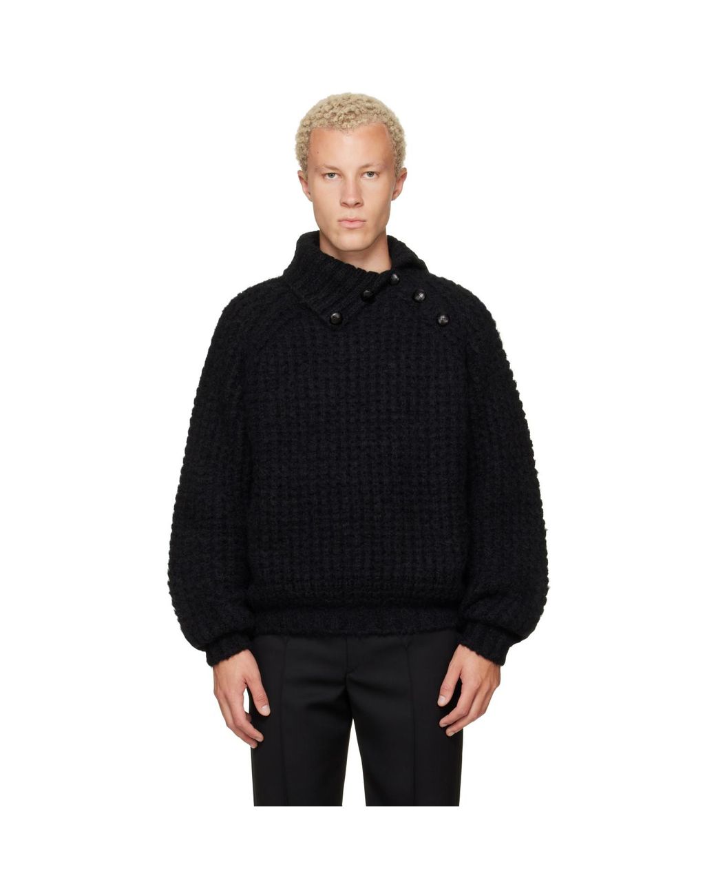 Isabel Marant Black Lyas Sweater for men