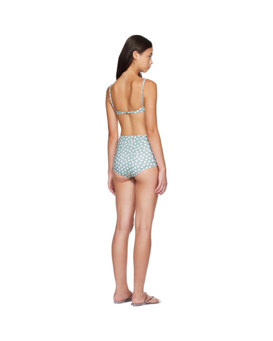 Alaïa Blue Polka Dot Bikini
