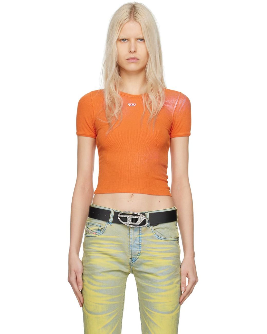 DIESEL◆T-ELE-N1 ロゴ メタリック Tシャツ◆関税送料込み DIESEL◇T-ELE-N1 ロゴ メタリック Tシャツ◇関税送料込み