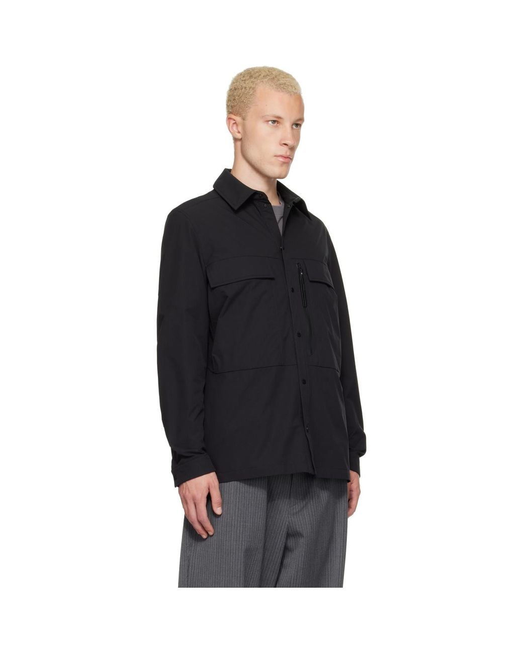 Moncler Black Ripstop Shirt for men