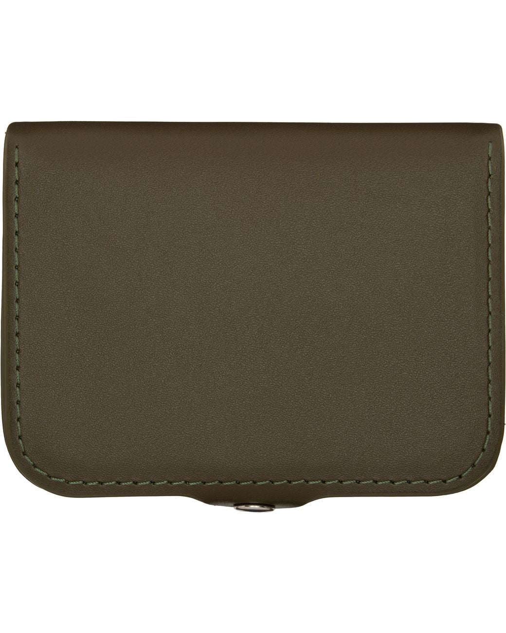 A.P.C. Green Khaki Josh Wallet for men