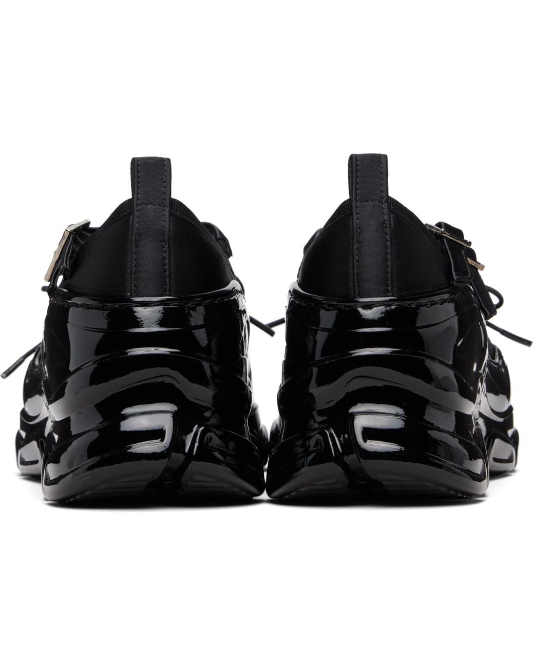 Simone Rocha Black Tracker Ballerina Sneakers