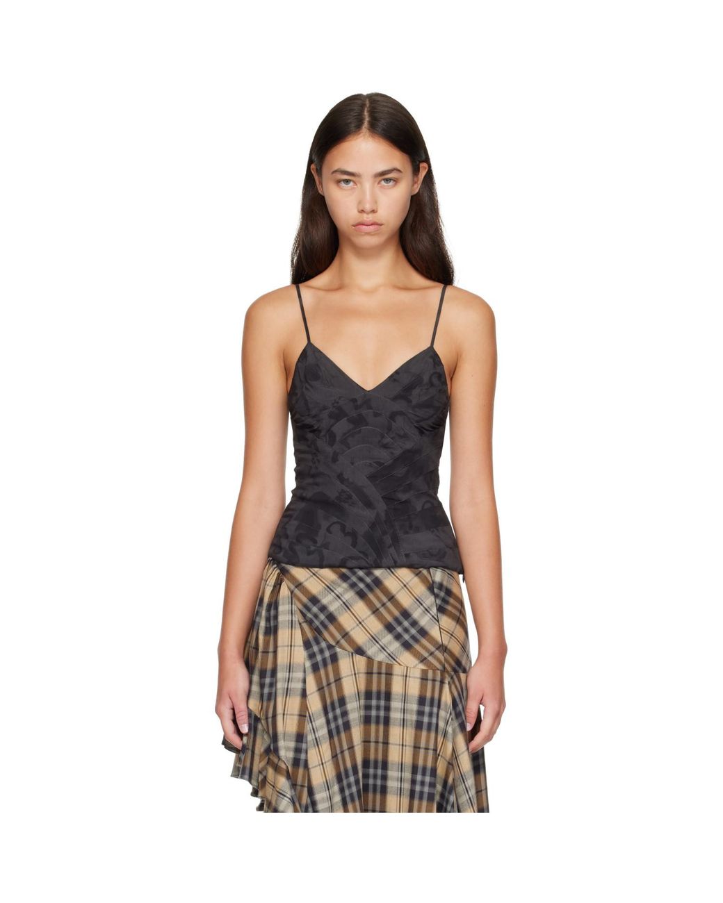 Collina Strada Black Sunray Camisole